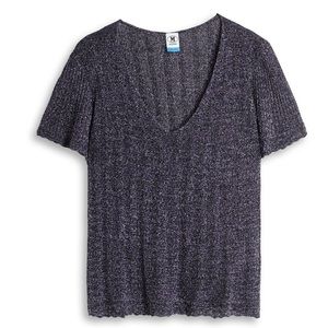 Missoni Short-Sleeve V-Neck Sweater